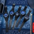 【CASIO 卡西歐】G-SHOCK 經典潮流 藍白變形蟲 大錶徑 雙顯系列(GA-700BP-1A)