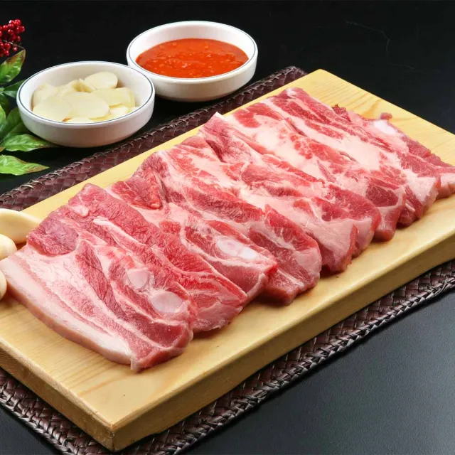 【上野物產批發館】台灣產 超厚切豬五花 肉片(250g±10%/約4-6片/盤 肉片/烤肉/豬肉/燒肉)