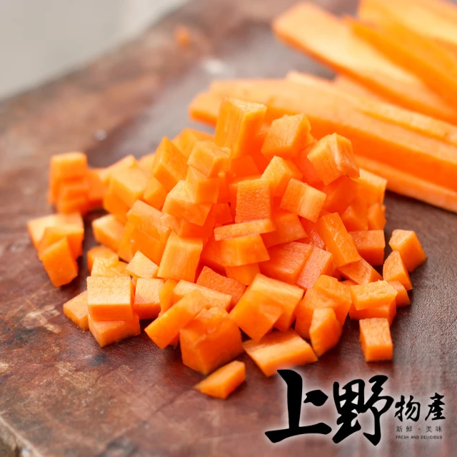 【上野物產批發館】冷凍紅蘿蔔丁(1000g±10%/包)