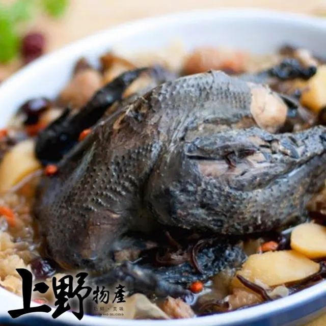 【上野物產批發館】黑蒜頭雞湯(400g±3%/固形物60g/包 烏骨雞/人參/全雞/沙茶醬)