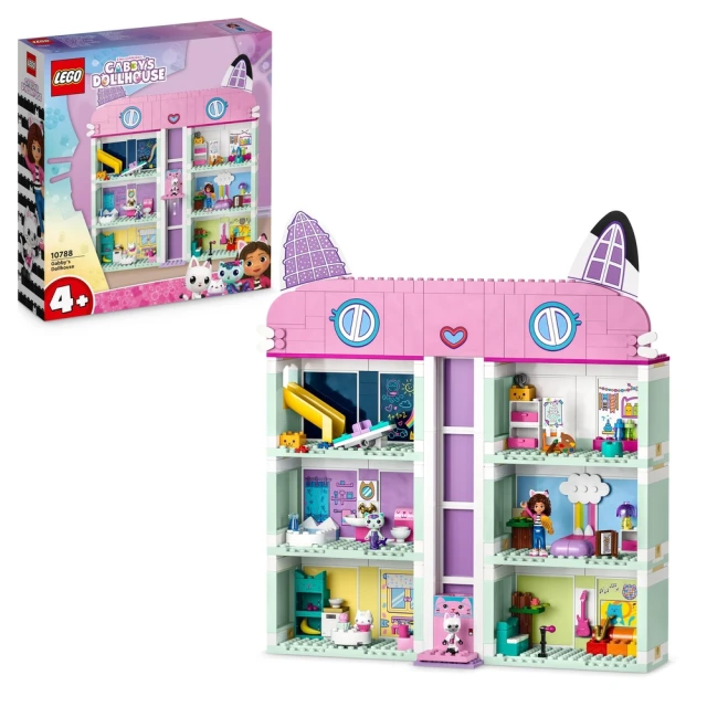 【LEGO 樂高】Gabby’s Dollhouse 10788 Gabby’s Dollhouse(玩具娃娃屋 蓋比的娃娃屋)
