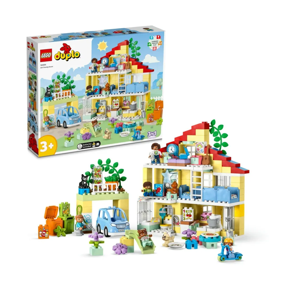 【LEGO 樂高】得寶系列 10994 三合一城市住家(啟蒙玩具 幼兒積木 DIY積木)