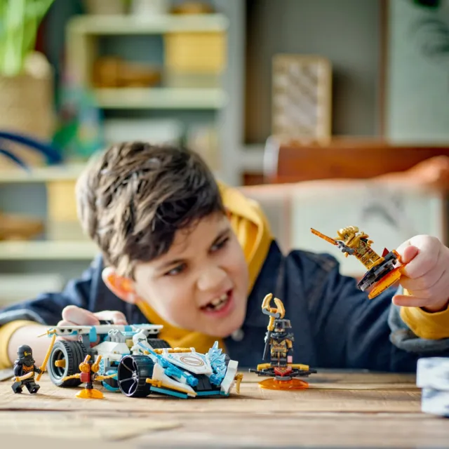 【LEGO 樂高】旋風忍者系列 71791 冰忍的龍威旋風忍術賽車(忍者積木 兒童玩具)