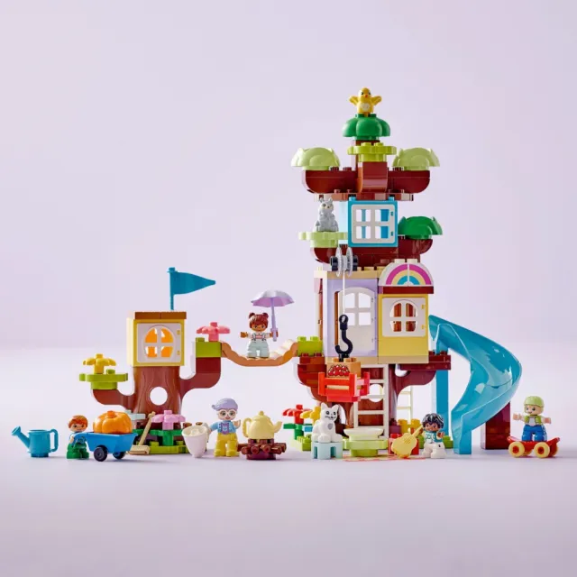 【LEGO 樂高】得寶系列 10993 三合一樹屋(幼兒積木 啟蒙益智玩具 DIY積木)