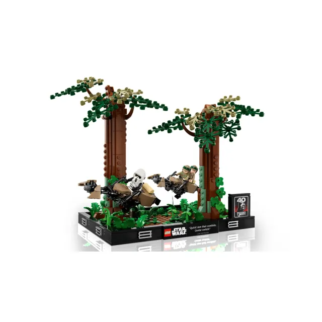 【LEGO 樂高】星際大戰系列 75353 Endor Speeder Chase Diorama(莉亞公主和路克天行者 Star Wars)