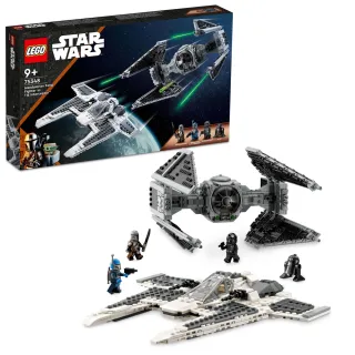 【LEGO 樂高】星際大戰系列 75348 Mandalorian Fang Fighter vs TIE Interceptor(星戰戰機 Star Wars)