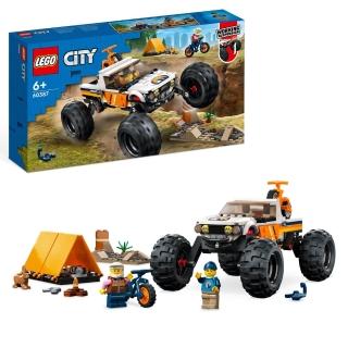 【LEGO 樂高】城市系列 60387 越野車冒險(玩具車 交通工具)