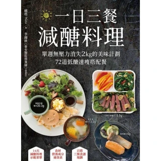 【MyBook】一日三餐減醣料理：單週無壓力消失2kg的美味計劃，72道低醣速瘦搭配餐(電子書)