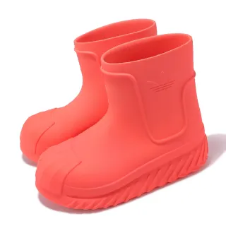 【adidas 愛迪達】休閒鞋 Adifom Superstar Boot W 女鞋 紅 貝殼頭 厚底 雨鞋 膠鞋 愛迪達(IE0392)