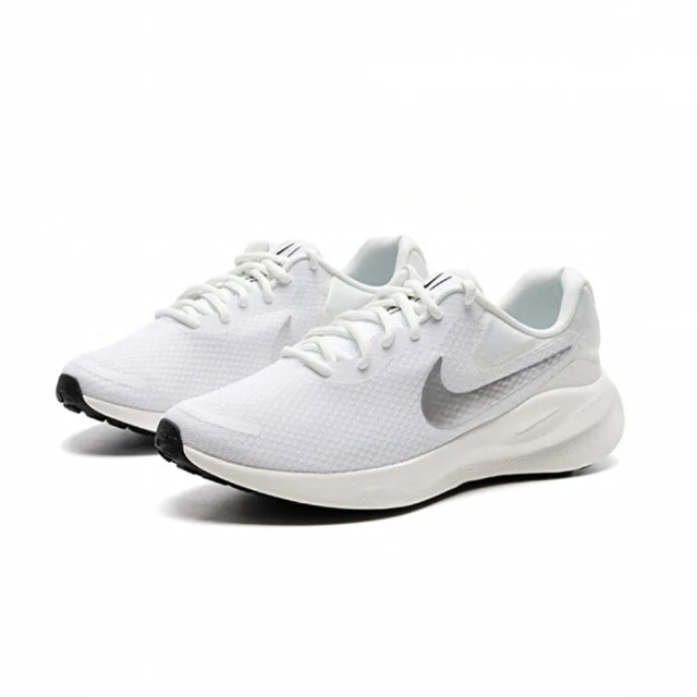 NIKE 耐吉NIKE 耐吉 慢跑鞋 女鞋 運動鞋 緩震 W REVOLUTION 7 白銀 FB2208-101