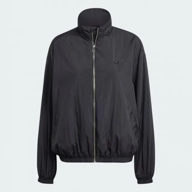 【adidas 愛迪達】外套 女款 運動外套 風衣外套  NYLON WINDBREAK 黑 IT6726