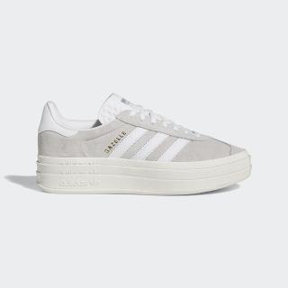 【adidas 愛迪達】休閒鞋 女鞋 運動鞋 三葉草 GAZELLE BOLD W 灰 HQ6893