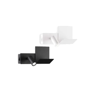 【飛龍牌】Idea Lux 義大利原裝進口壁燈 Komodo 系列(白/黑)
