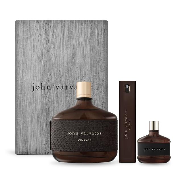 【John Varvatos】時淬典藏經典禮盒(時淬典藏淡香水125ml+隨行瓶17ml+經典同名淡香水15ml-專櫃公司貨)