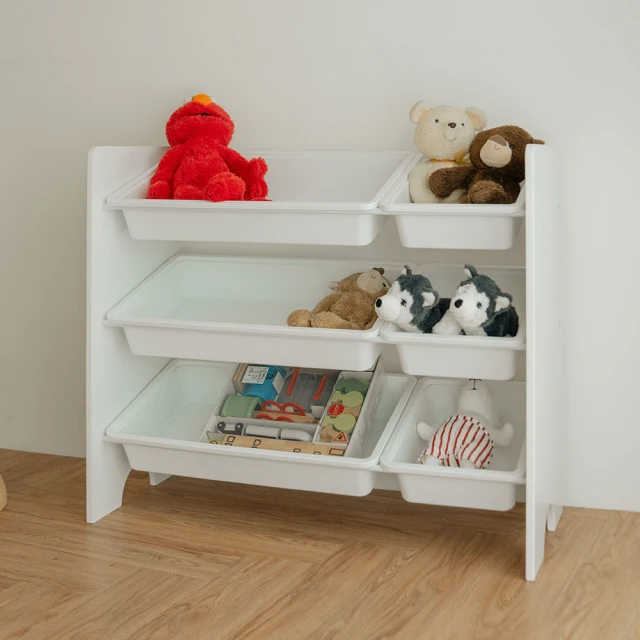 【ikloo 宜酷屋】純白組合收納置物櫃(兒童玩具 收納架 分層 書櫃 書架 收納櫃 層架 置物櫃 置物架)