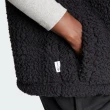 【adidas 愛迪達】Moomin Vest 女 背心 亞洲版 聯名款 運動 休閒 寬鬆 搖粒絨 保暖 黑(II5706)