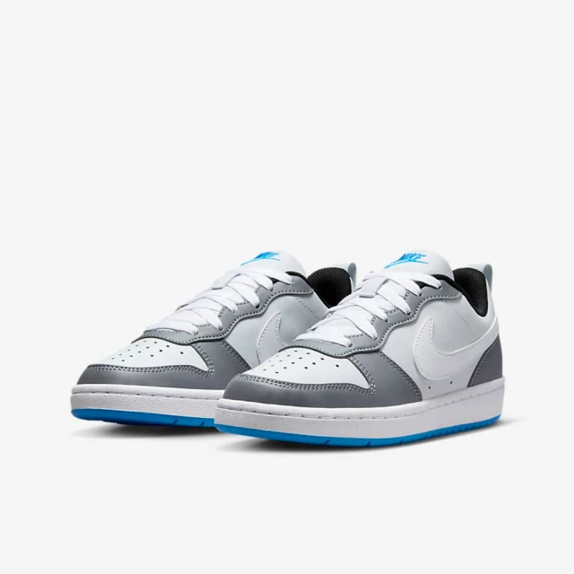 NIKE 耐吉NIKE 耐吉 休閒鞋 女鞋 大童 運動鞋 COURT BOROUGH LOW RECRAFT GS 白灰 DV5456-019