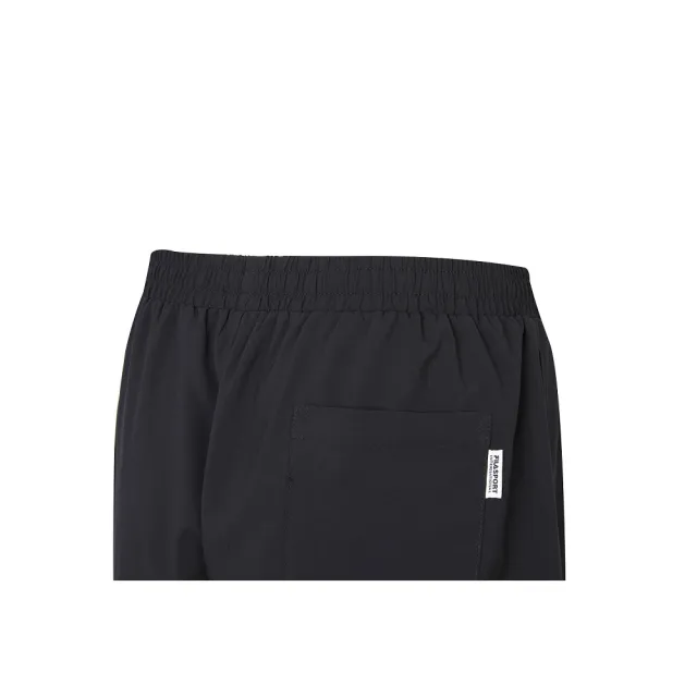 【FILA官方直營】中性吸濕排汗平織短褲-黑色(1SHY-1468-BK)