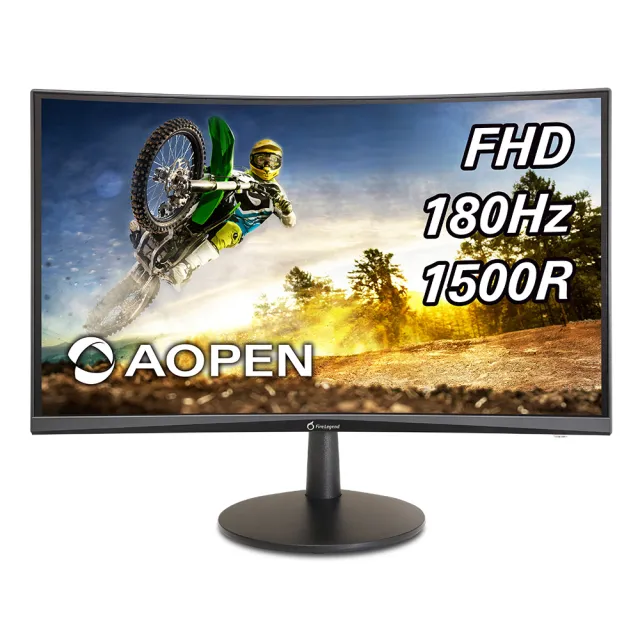 【Aopen 建碁】24HC5QR S3 24型 VA 180Hz 曲面電競螢幕(1500R/FreeSync/1ms/HDR10/內建喇叭)