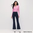 【MOMA】時尚超彈瘦腿微喇叭褲(兩色)