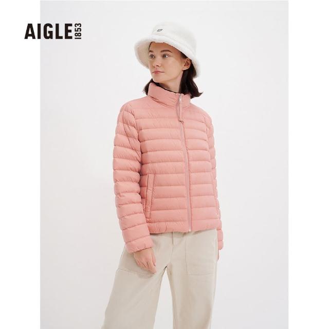 【AIGLE】女防潑輕量羽絨外套AG-2A212A026 深粉紅(女外套 防潑水外套 輕量羽絨外套)