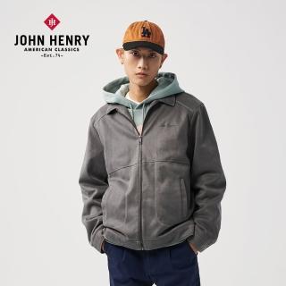 【JOHN HENRY】質感麂皮外套-深灰