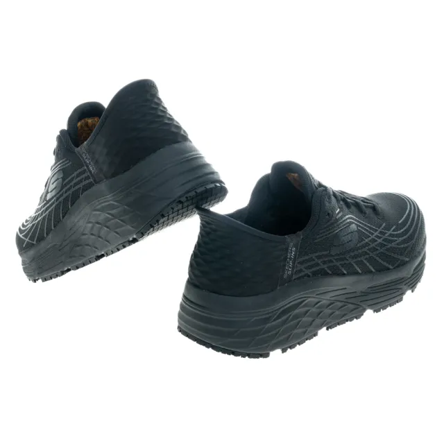 【SKECHERS】女工作鞋系列 瞬穿舒適科技 MAX CUSHIONING ELITE SR 寬楦款(108172WBLK)