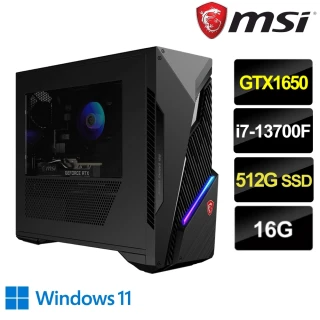 MSI 微星MSI 微星 27型量子點電競螢幕組★i7 GTX1650電競電腦(Infinite S3/i7-13700F/16G/512G SSD/GTX1650/W11)