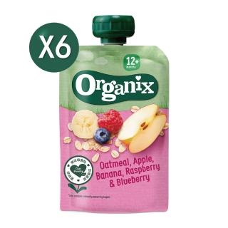 【Organix】燕麥纖泥-蘋果香蕉覆盆莓(100gX6)