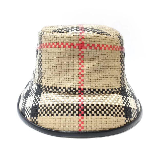 BURBERRY 巴寶莉 8029592 經典格紋編織漁夫帽(格紋-S號)