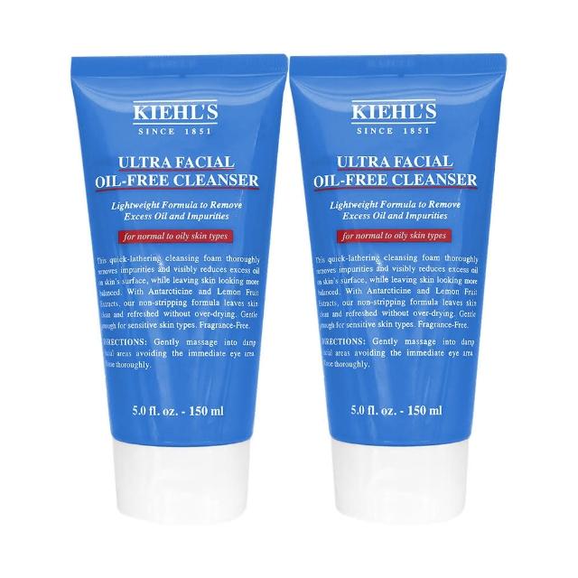 【Kiehl’s】冰河保濕無油清爽潔面慕斯(150ml*2 契爾氏/專櫃公司貨)