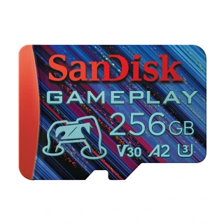 【SanDisk】GamePlay microSD 手機和掌上型遊戲記憶卡256GB(公司貨)