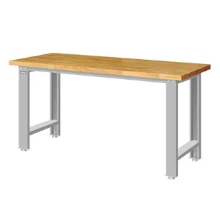【TANKO 天鋼】WB-67W 標準型工作桌 原木桌板 180X75 cm(工作桌 工作台 工廠桌 質感桌)