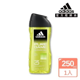 【adidas 愛迪達】男性三合一潔顏洗髮沐浴露-超越挑戰(250ml)