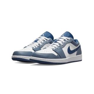 【NIKE 耐吉】Air Jordan 1 Low Ashen Slate 迷霧藍 男鞋 休閒鞋 籃球鞋 553558-414