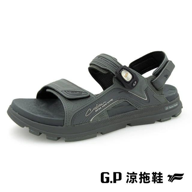 G.P G-tech Foam緩震高彈磁扣兩用涼拖鞋G9592M-軍綠色(SIZE:39-44 共三色)