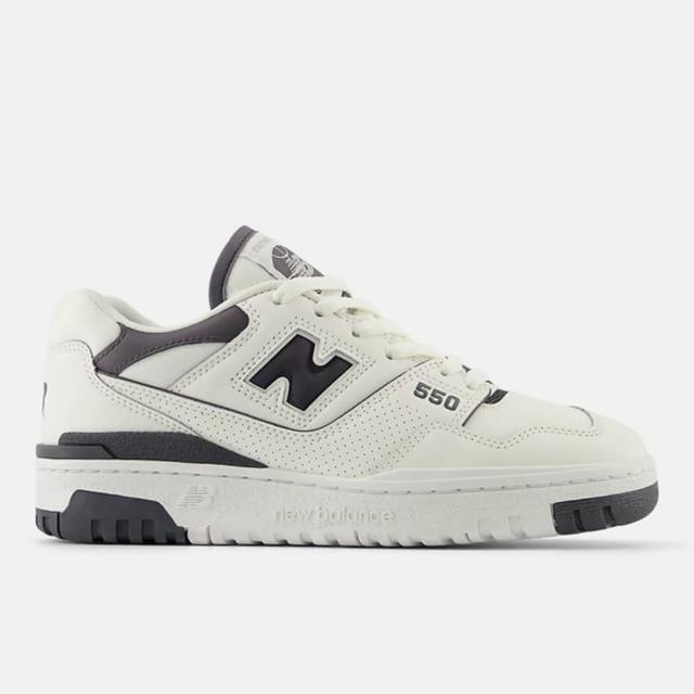 【NEW BALANCE】女 休閒鞋 運動 復古 B楦 NB 550 皮革 穿搭 白 深灰(BBW550BH)