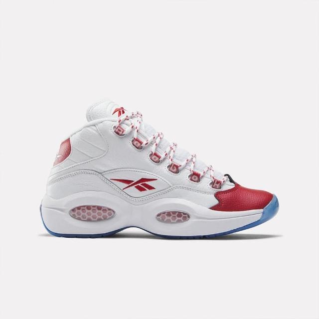 【REEBOK】Question Mid 男 籃球鞋 運動 球鞋 艾佛森 避震 包覆 中筒 白紅藍(100074721)