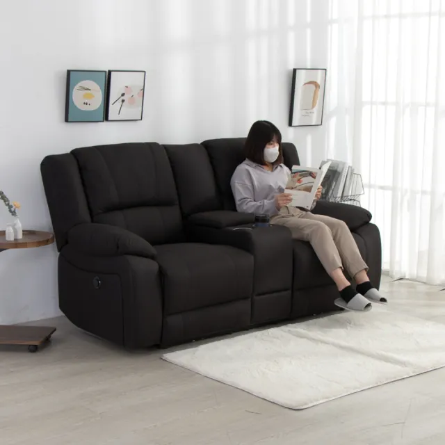 【IDEA】恩達科技布收納電動雙人沙發/布沙發