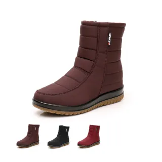 【J&H collection】保暖加厚柔軟絨裡防水戶外雪靴(現+預  黑色／紅色／棕色)