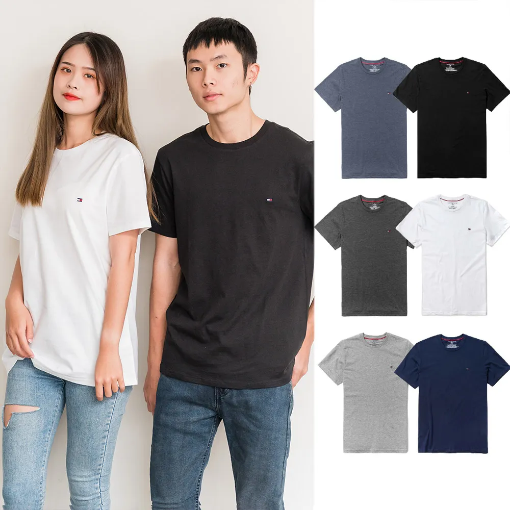 【Tommy Hilfiger】經典小LOGO短袖(短t 素t 經典款 小國旗 素面t  正品)