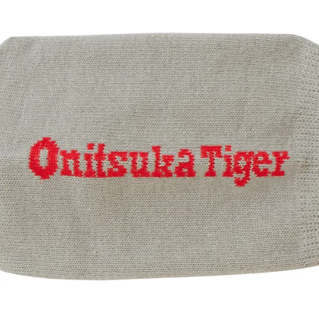 【Onitsuka Tiger】鬼塚虎 灰底紅色文字隱形襪(3183A944-020)