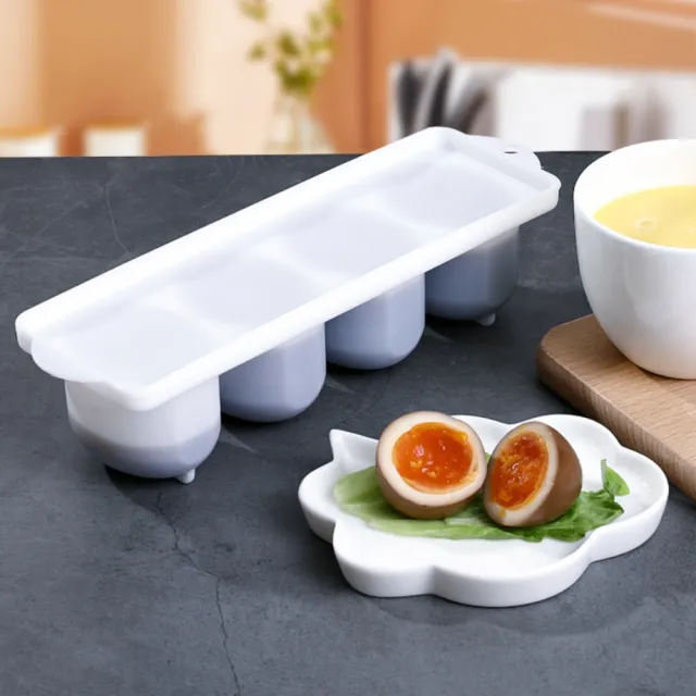 簡易糖心雞蛋制作模具(橢圓形塑料容器 拉麵 日理 滷蛋 醃制 半熟蛋 冰箱 玉子)