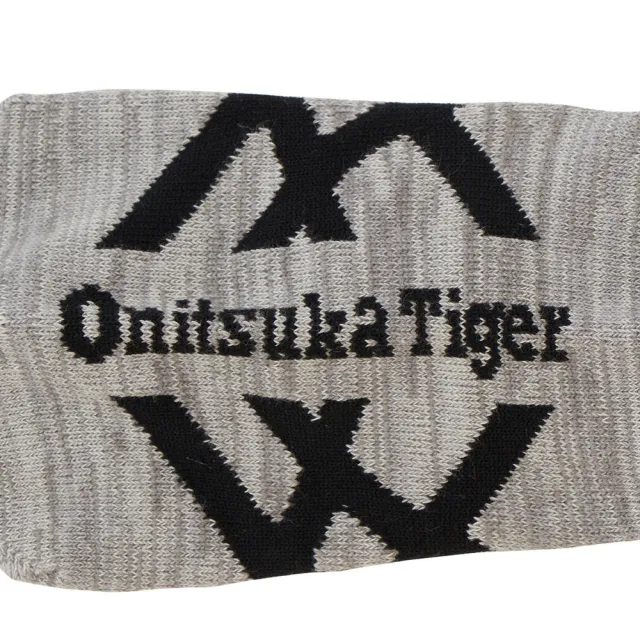 【Onitsuka Tiger】鬼塚虎 灰底黑虎爪紋隱形襪(3183A943-020)
