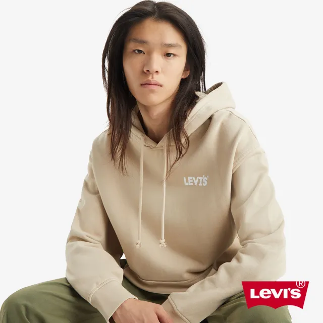 【LEVIS】Levis 男款 寬鬆版連帽Tee / 電子體斑駁Logo 熱賣單品 38479-0318