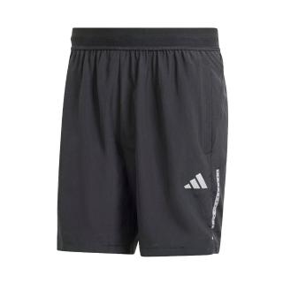 【adidas 愛迪達】Gym+ WV Short 男 短褲 運動 訓練 健身 吸濕排汗 拉鍊口袋 透氣 黑(IP4467)