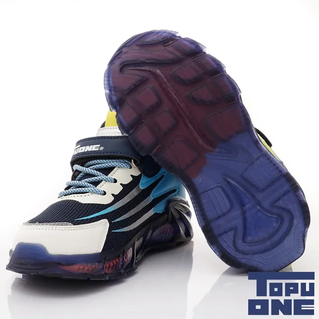 【童鞋520】TOPUONE-厚底潮流運動童鞋(623916藍-21-23.5cm)