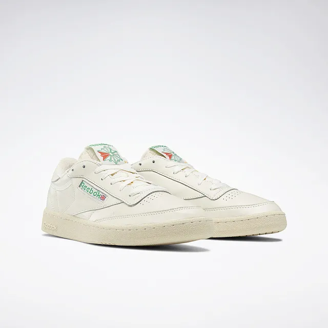 【REEBOK】休閒鞋 男鞋 女鞋 運動鞋 CLUB C 85 VINTAGE 米白綠 100000317