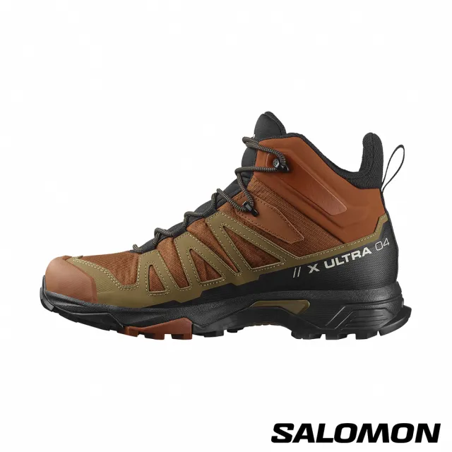 【salomon官方直營】X ULTRA 4 Goretex 中筒登山鞋 男女任選(男鞋 女鞋 GTX 戶外鞋 防水 踏青鞋 健行鞋)