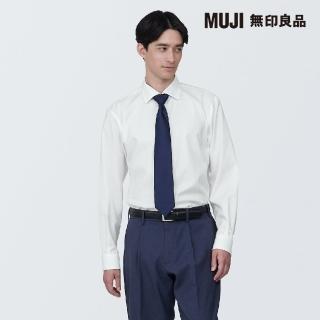 【MUJI 無印良品】男有機棉免熨燙半寬領長袖襯衫(共8色)